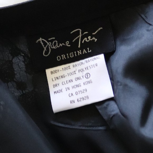 Diane Freis Gold and Black and Gold Lace Vintage Skirt Suit - Picture 9 of 9